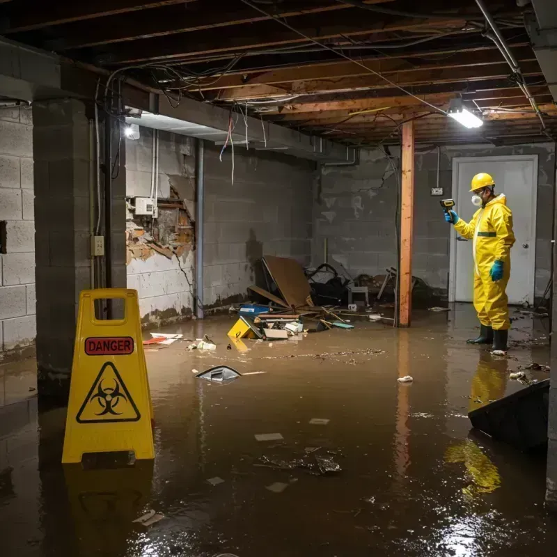 Flooded Basement Electrical Hazard in Whitehouse, OH Property